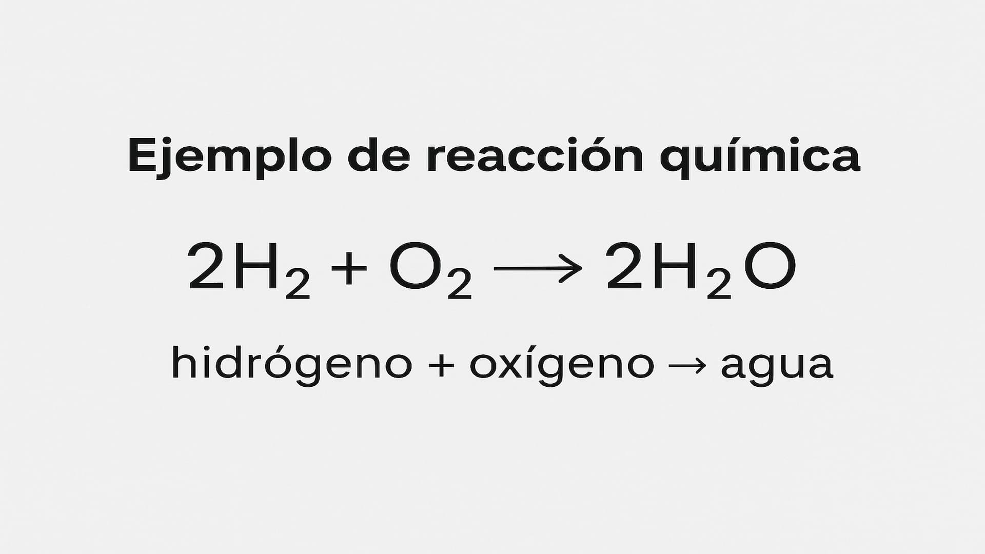 Ejemplo de fórmula química y su símbolo